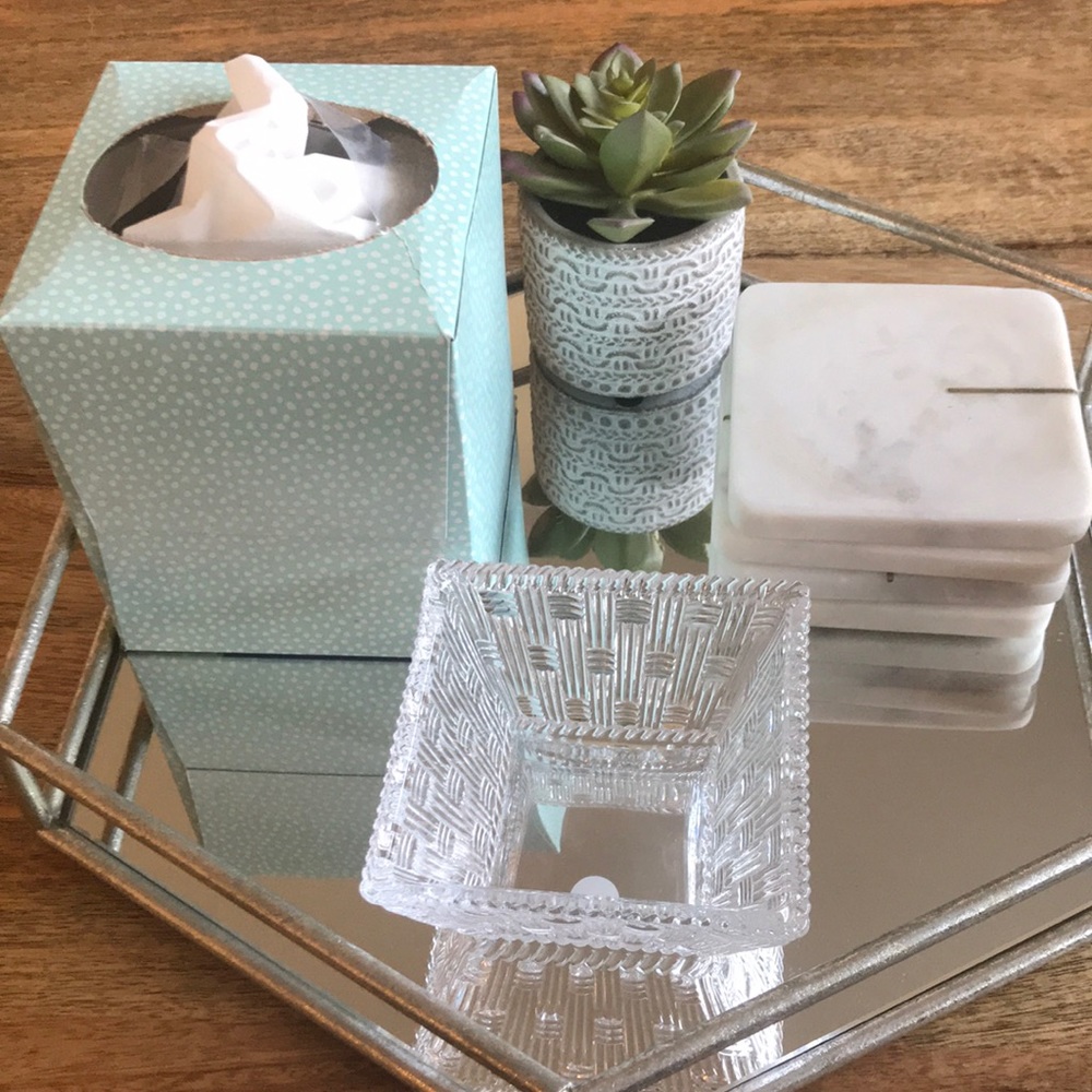Tiffany & Co. Square Glass Catch-All Dish